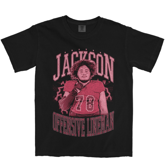 BRANON JACKSON VINTAGE BLACK TEE