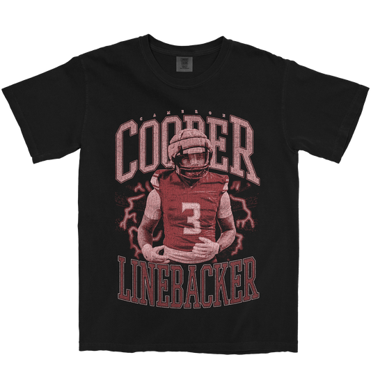CAMERON COOPER VINTAGE BLACK TEE