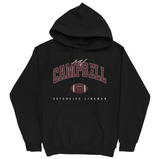 MJ CAMPBELL FOOTBALL BLACK HOODIE