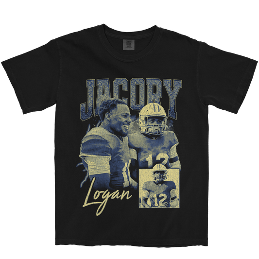 JACORY LOGAN GRAPHIC BLACK TEE