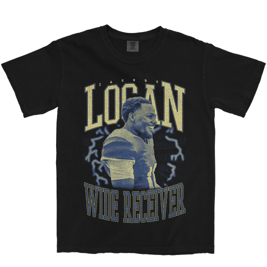 JACORY LOGAN VINTAGE BLACK TEE