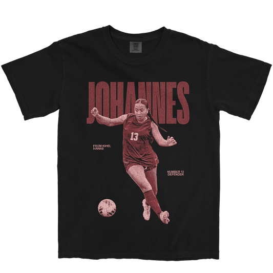 JENA JOHANNES VINTAGE BLACK TEE