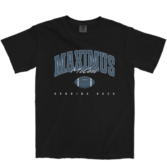 MAXIMUS MCCOOL FOOTBALL BLACK TEE