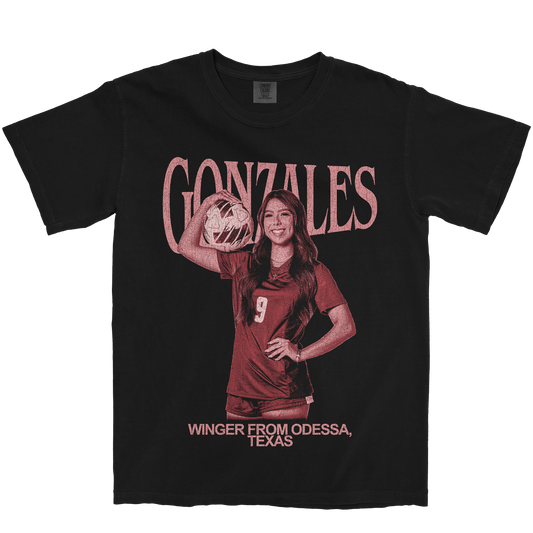 MYA GONZALES RETRO BLACK TEE