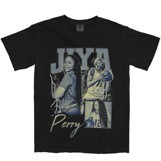 JIYA PERRY GRAPHIC BLACK TEE