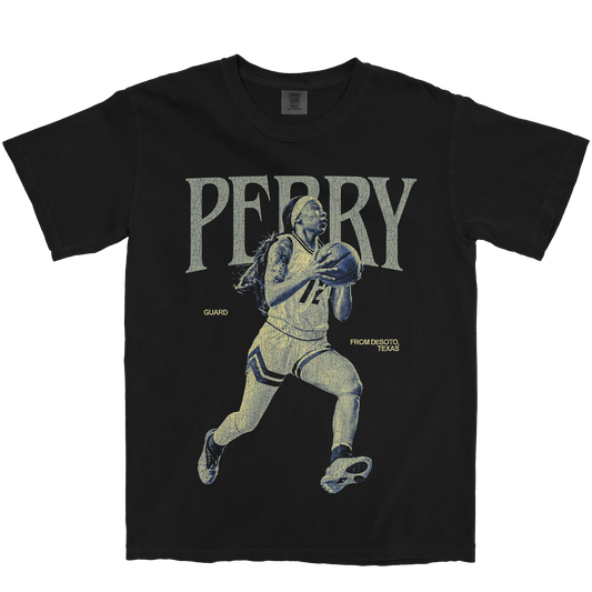 JIYA PERRY VINTAGE  BLACK TEE