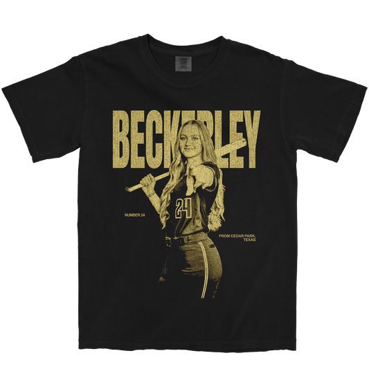 CATELYN BECKERLEY VINTAGE BLACK TEE
