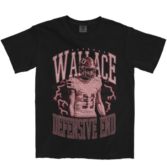 CATRELL WALLACE VINTAGE BLACK TEE