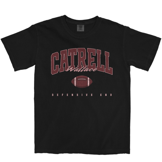 CATRELL WALLACE FOOTBALL BLACK TEE