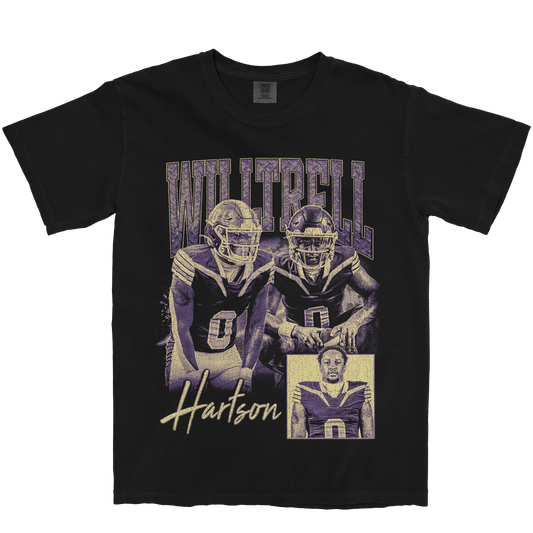 WILLTRELL HARTSON GRAPHIC BLACK TEE