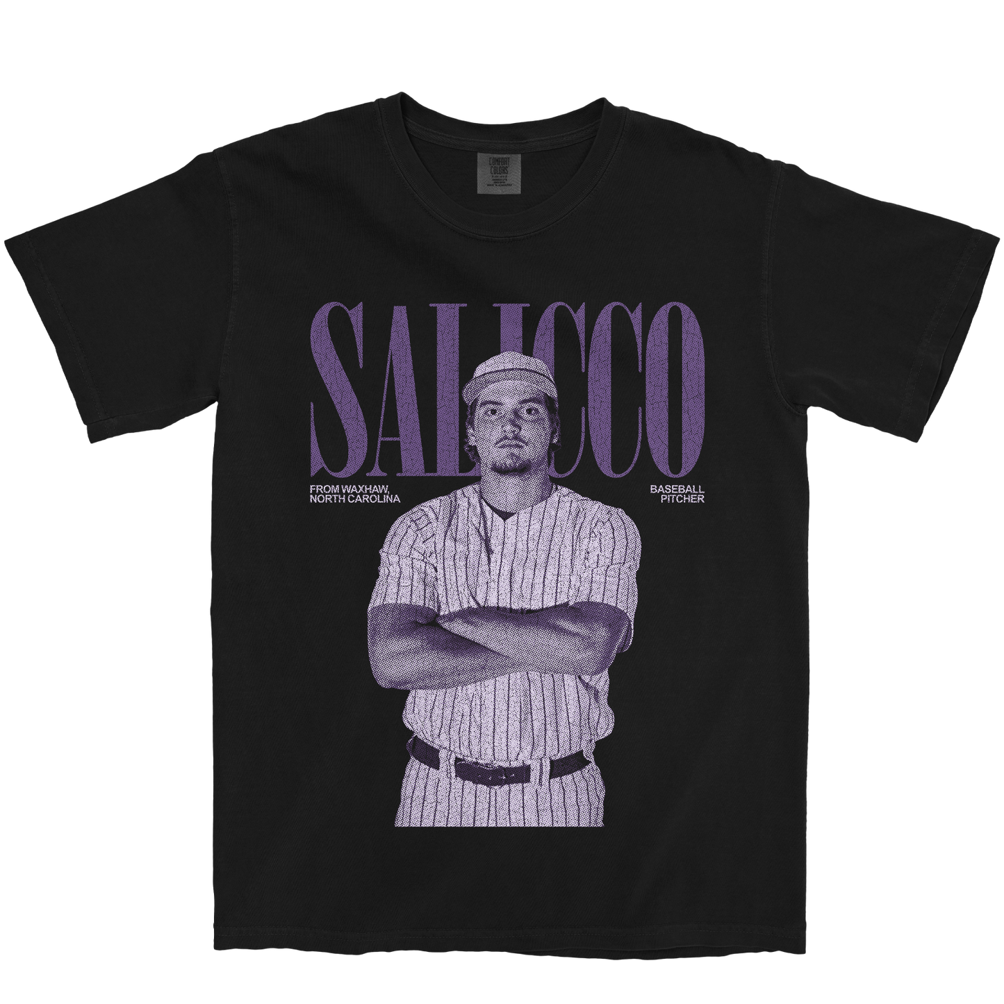 MARK SALICCO PITCHER BLACK TEE