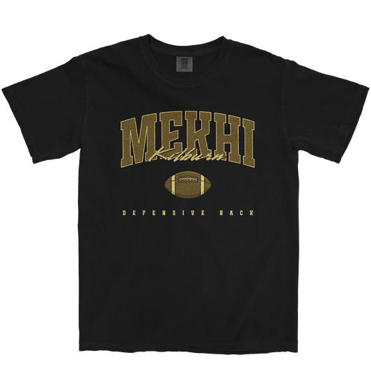 MEKHI KILBURN FOOTBALL BLACK TEE