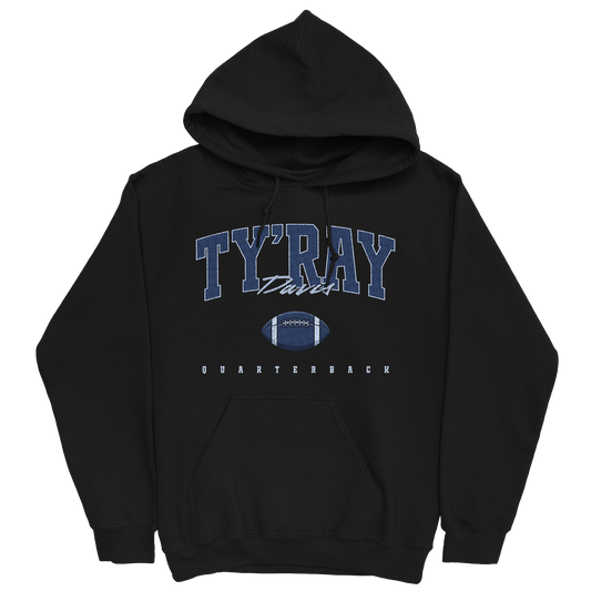 TY'RAY DAVIS FOOTBALL BLACK HOODIE