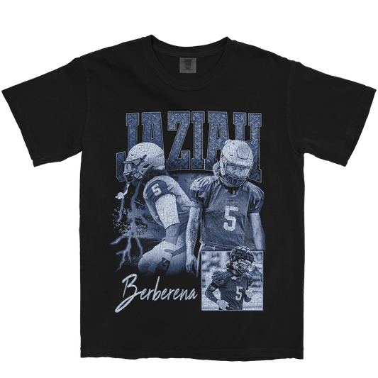 JAZIAH BERBERENA GRAPHIC BLACK TEE