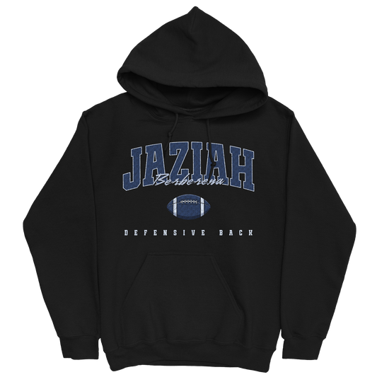 JAZIAH BERBERENA FOOTBALL BLACK HOODIE