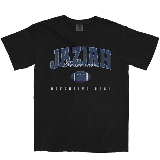 JAZIAH BERBERENA FOOTBALL BLACK TEE