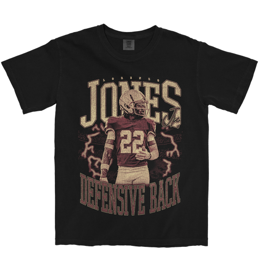 LORENZO JONES JR. VINTAGE BLACK TEE