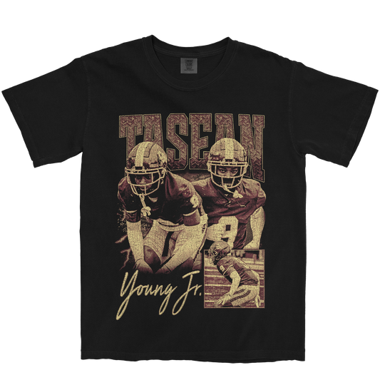 TASEAN YOUNG JR. GRAPHIC BLACK TEE