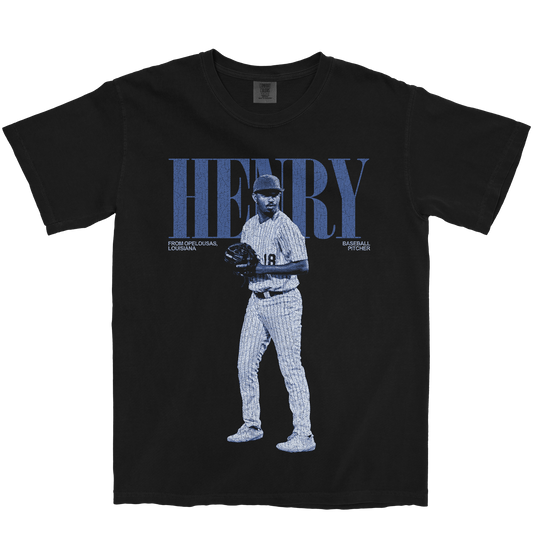 DONTRE HENRY VINTAGE BLACK TEE