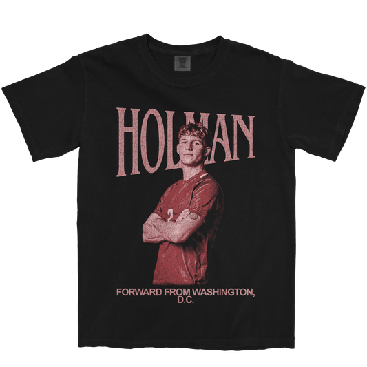 WILSON HOLMAN RETRO BLACK TEE