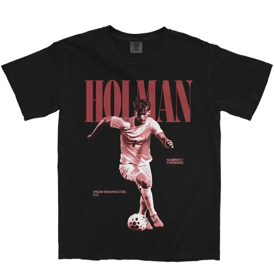 WILSON HOLMAN #7 BLACK TEE