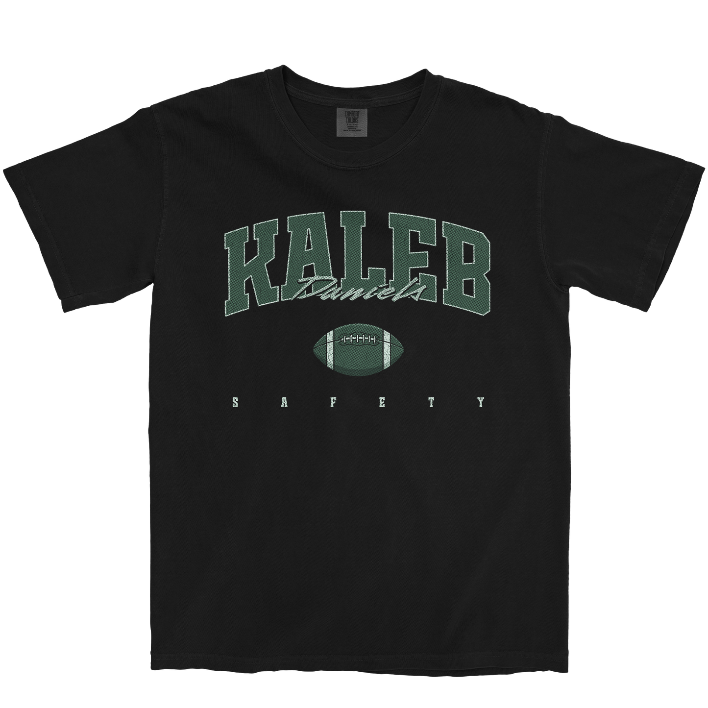 KALEB DANIELS FOOTBALL BLACK TEE