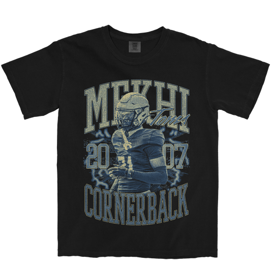 MEKHI TOMS VINTAGE BLACK TEE