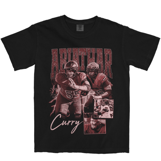 ABIATHAR CURRY GRAPHIC BLACK TEE