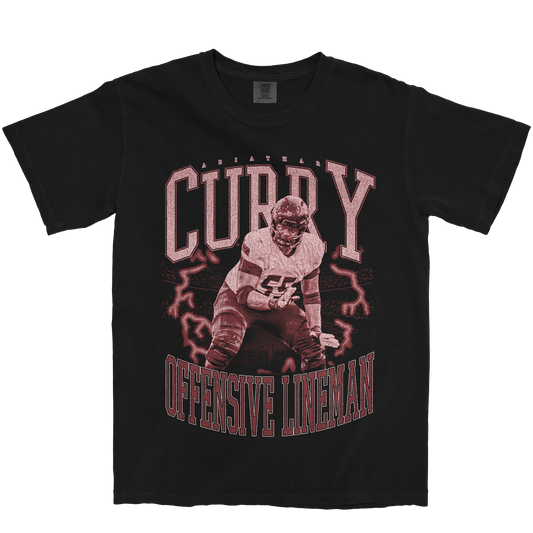 ABIATHAR CURRY VINTAGE BLACK TEE