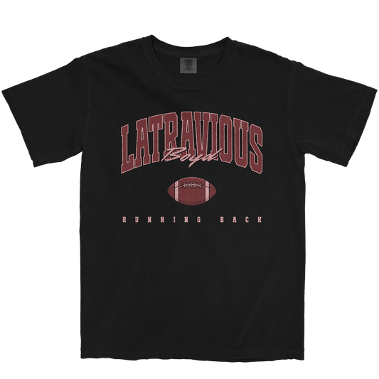 LATRAVIOUS BOYD FOOTBALL BLACK TEE