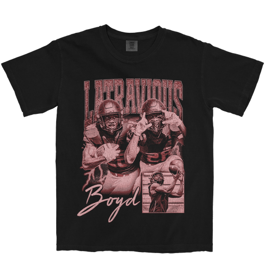 LATRAVIOUS BOYD GRAPHIC BLACK TEE