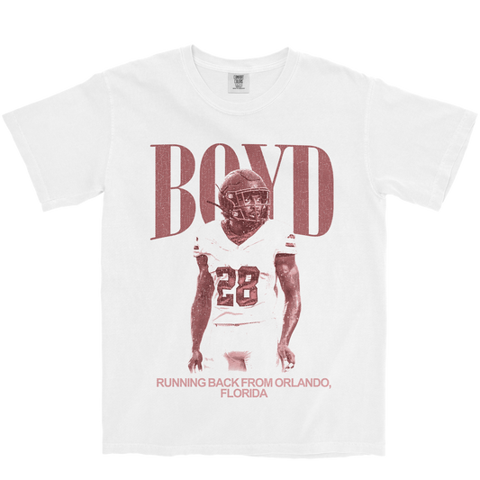 LATRAVIOUS BOYD VINTAGE WHITE TEE