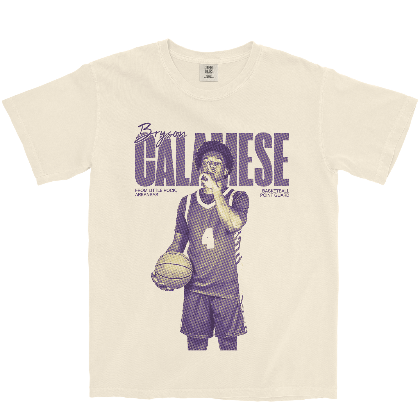 BRYSON CALAMESE VINTAGE IVORY TEE
