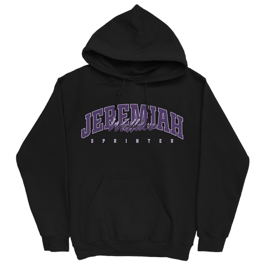 JEREMIAH WALLACE RETRO BLACK HOODIE