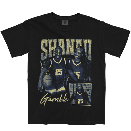 SHANAII GAMBLE GRAPHIC BLACK TEE