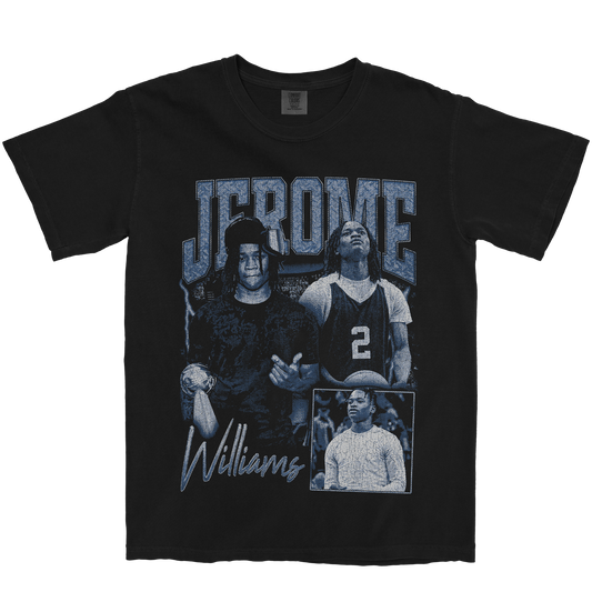 JEROME WILLIAMS GRAPHIC BLACK TEE