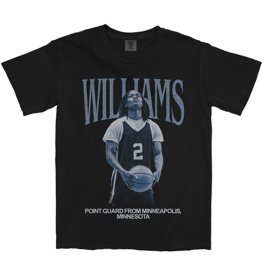 JEROME WILLIAMS VINTAGE BLACK TEE
