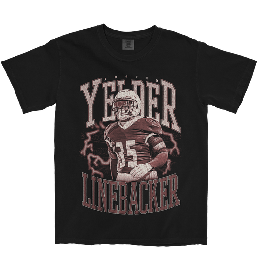 AUSTIN YELDER VINTAGE BLACK TEE