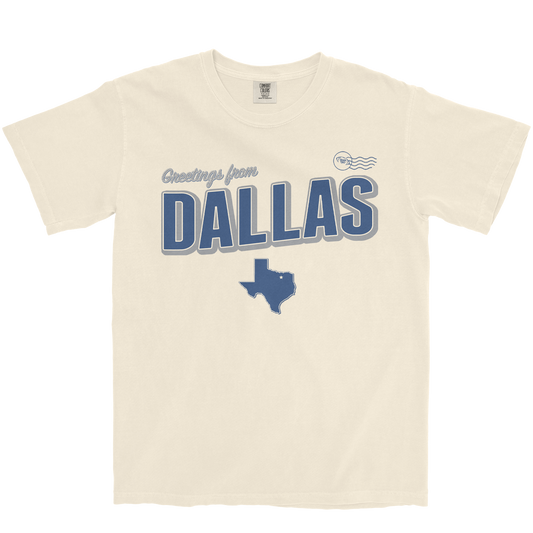 DALLAS FOOTBALL GREETING CARD IVORY T-SHIRT
