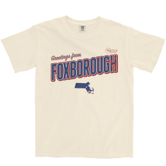 NEW ENGLAND FOOTBALL GREETING CARD IVORY T-SHIRT