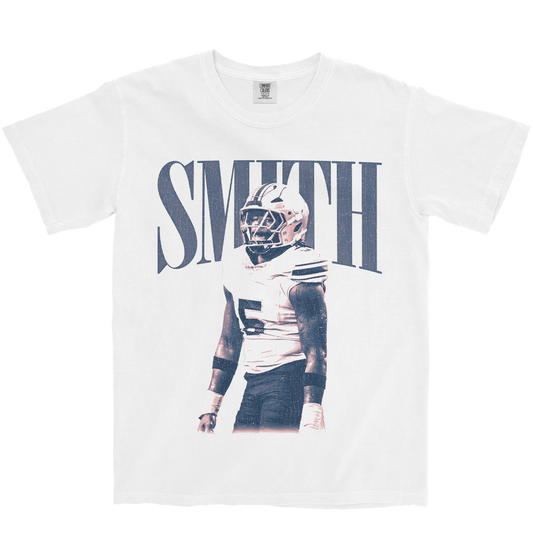 JA'QUAVION SMITH VINTAGE WHITE TEE
