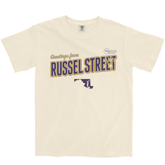 BALTIMORE FOOTBALL GREETING CARD IVORY T-SHIRT