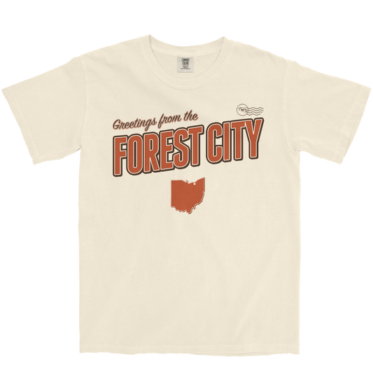 CLEVELAND FOOTBALL GREETING CARD IVORY T-SHIRT
