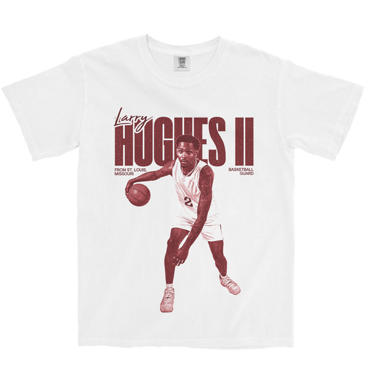 LARRY HUGHES II VINTAGE WHITE TEE