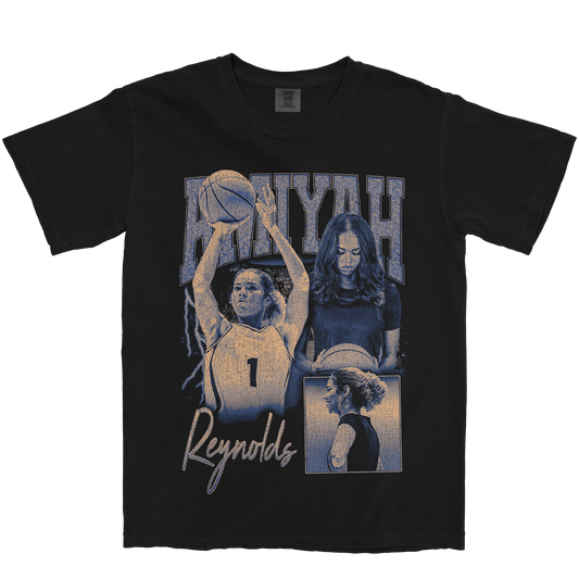 AMIYAH REYNOLDS GRAPHIC BLACK TEE