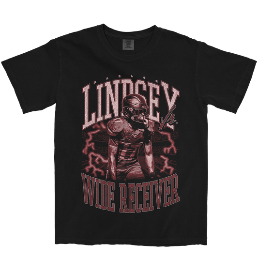 MARLON LINDSEY JR. VINTAGE BLACK TEE