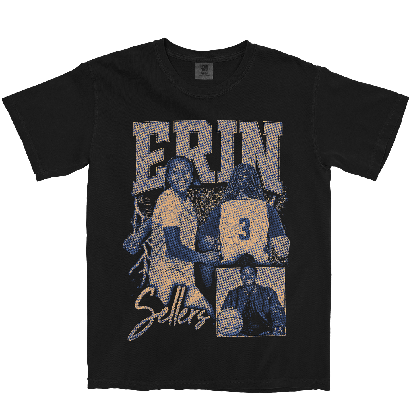 ERIN SELLERS GRAPHIC BLACK TEE