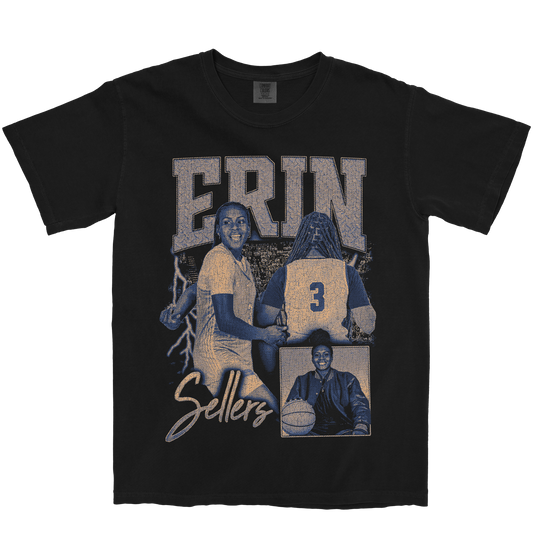 ERIN SELLERS GRAPHIC BLACK TEE