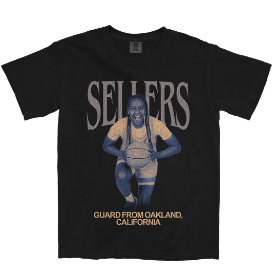 ERIN SELLERS VINTAGE BLACK TEE