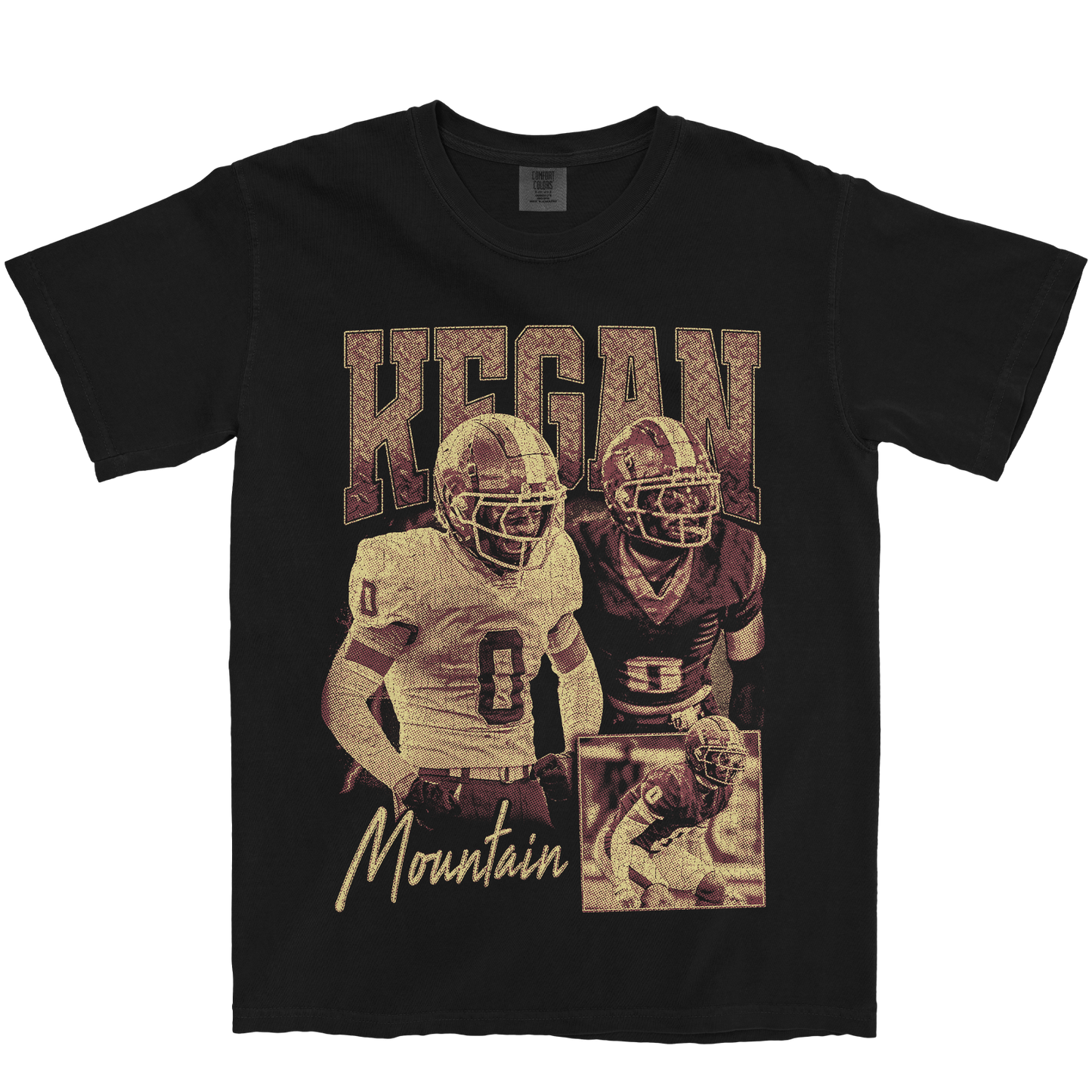 KEGAN MOUNTAIN GRAPHIC BLACK TEE